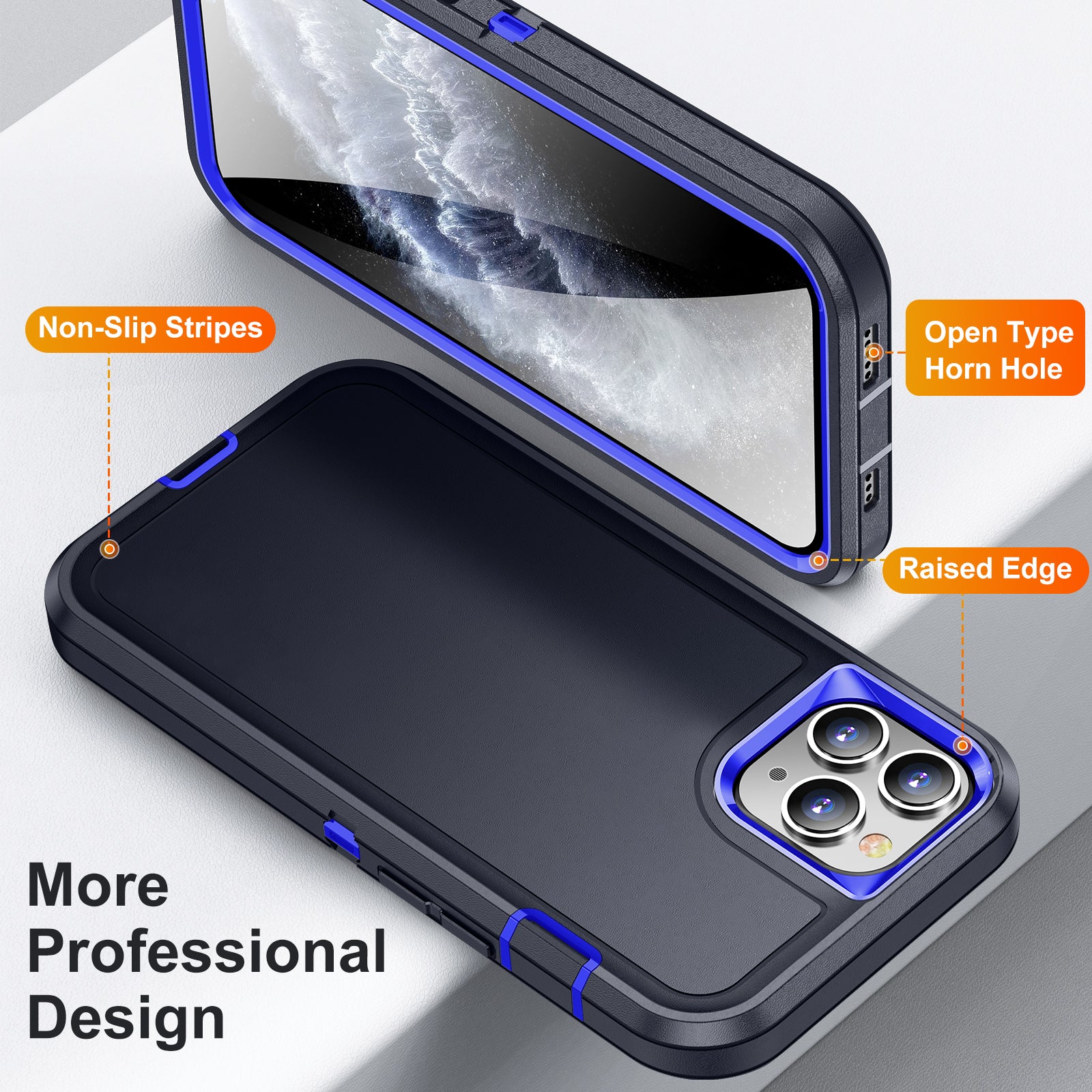 For iPhone 11 Pro TPU+PC Shockproof Phone Case Anti-Scratch EVA Lining Cover For iPhone 11 Pro TPU+PC Shockproof Phone Case Anti-Scratch EVA Lining Cover